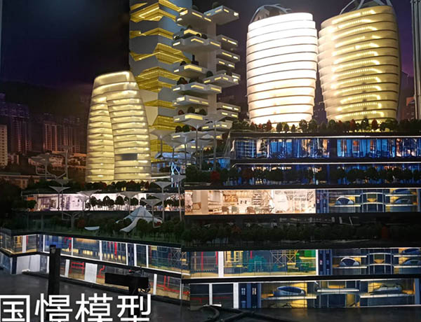 河南蒙古族自治县建筑模型