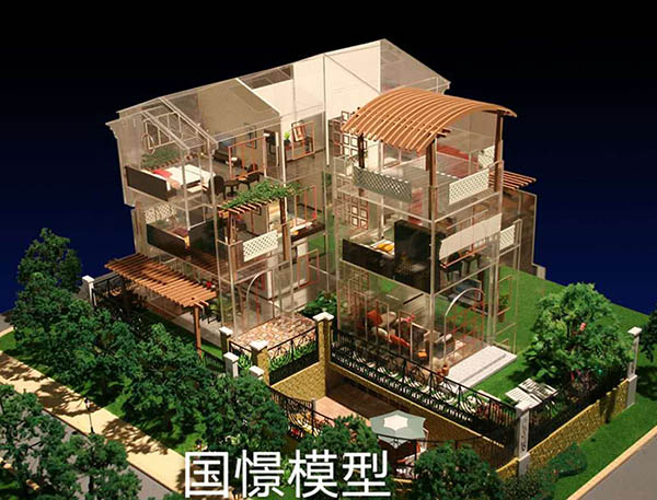 河南蒙古族自治县建筑模型