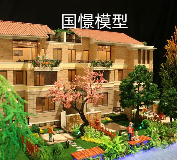 河南蒙古族自治县建筑模型