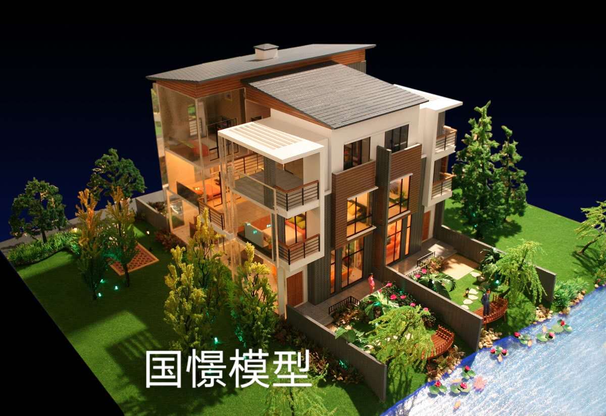 河南蒙古族自治县建筑模型